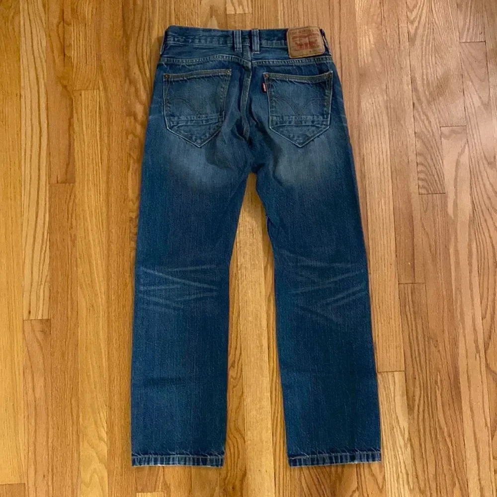 Levi’s Rare Vintage 514 Half Pocket Detail W 14.5” Across, Rise 9”, Inseam 29”